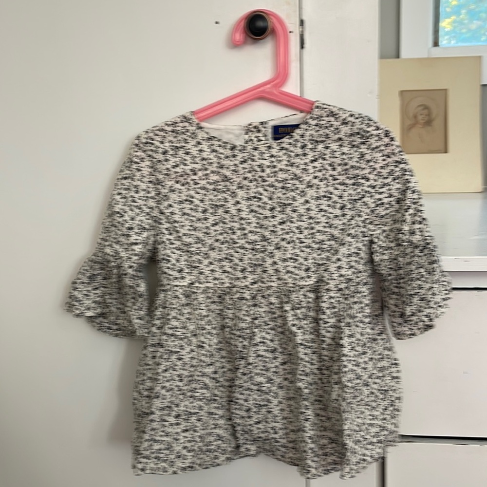 Girls polo floral top